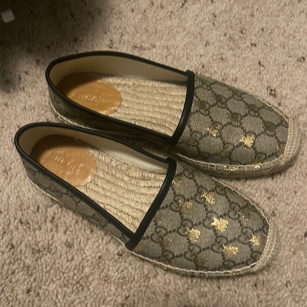 Gucci GG Supreme bees espadrille